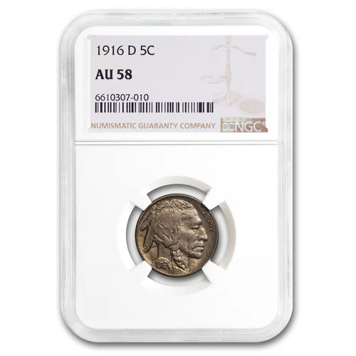 1916-D Buffalo Nickel AU-58 NGC