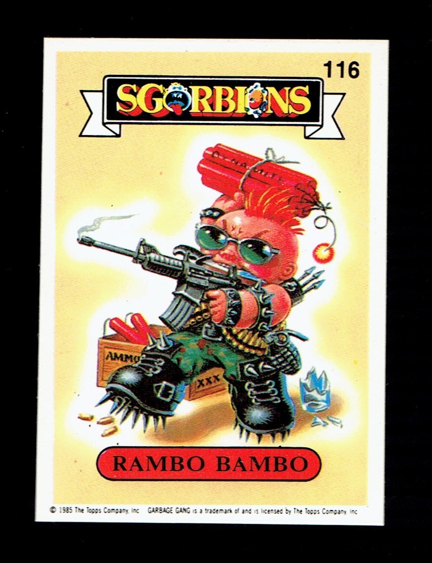 GARBAGE PAIL KIDS: 1ST SERIES, MEAN GENE, 41a, MATTE, NM/M, SGORBIONS