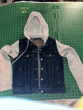 Levi’s Womens Hybrid Denim Trucker Jacket Hoodie Size XS
