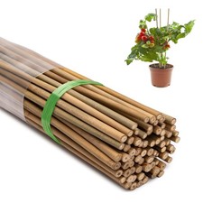 Taoskai 120 Pcs 18 inches Garden Stakes for Plants, Natural 18'',Pack of 120