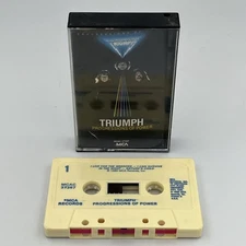 Triumph Progressions Of Power Cassette Tape MCA Records 1980 Tested
