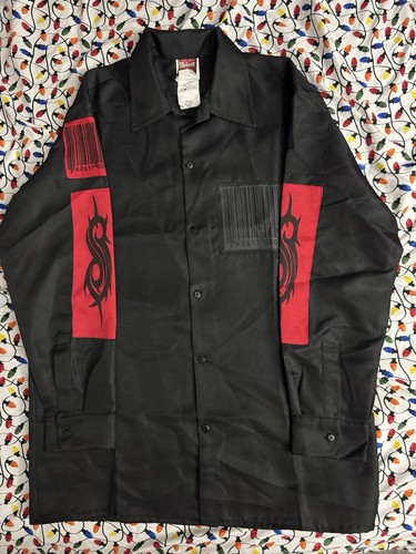 Seltenes Slipknot Langarmshirt mit Knopfleiste, Größe S, sieht aber aus wie Medium   - Bild 4 von 9