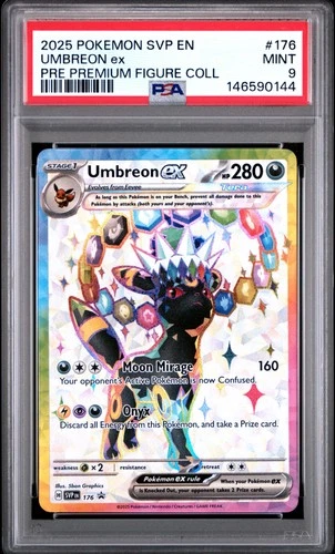 2025 POKEMON SVP PROMO PREMIUM FIGURE COLLECTION #176 UMBREON EX PSA 9