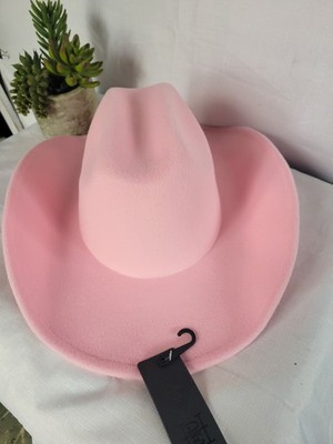 Ed Hardy Cowboy Hat Stiff Brim, Soft Feel, Pink, Rhinestones  display picture 3