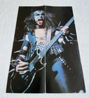 KISS POSTER 1976 Gene Simmons - SWEDISH POSTER MUSIC MAGAZINE 1970s
