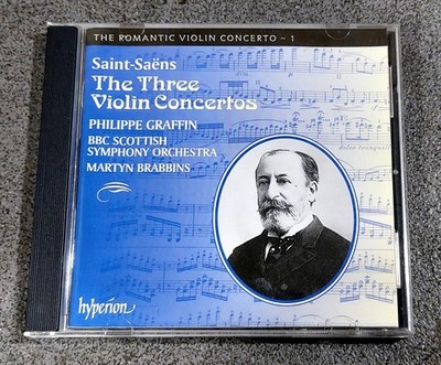 Saint-Saens: The 3 Violin Concertos - Philippe Graffin/Brabbins CD Hyperion 1999