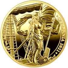 2021 Germania Mint 1 oz Gold Proof 100 Mark Proof Gold Coin 2021
