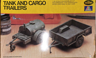 TESTORS 1/35 Tank and Cargo Trailers #816 NIOB Bag Sealed 