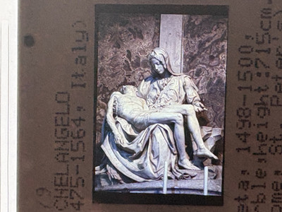 Michelangelo,  Pieta St Peter's Rome  35mm modern art slide  M
