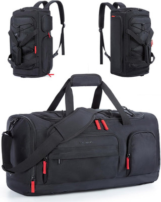 Gym Bag for Women & Men, 35L/63L Sports Travel Duffel Backpack with Shoe Compart