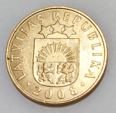 2008 Latvijas Republica ~Latvia ~ 10 Santimu  Coin  