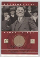 2002 Topps American Pie Presidential First Pitch Relics Warren G Harding 7ov