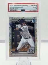 2020 Bowman Chrome Julio Rodriguez #BCP19 Mega Box PSA 9 Rookie Card