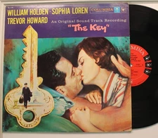 William Holden, Sophia Loren Lp The Key Soundtrack On Columbia - Vg++ to NM!