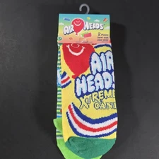Odd Crazy Fun Socks Socks! Air Heads 2 Pairs Low Cut