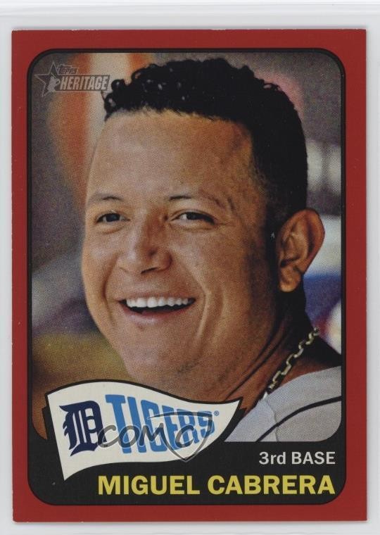2014 Topps Heritage Red Border Miguel Cabrera #500 7xr