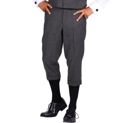 Knickerbocker Hose 20er Jahre Wilhelm 3/4 Hose Grau für Herren Gr. 50-58