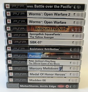 Sony PSP • Games Bundle • Job Lot x13 • All With Manuals • No Duplicates