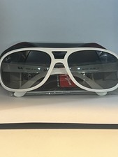 RAY BAN B L 4124 Sunglasses in color Shiny White Gray Gradient 671/8G