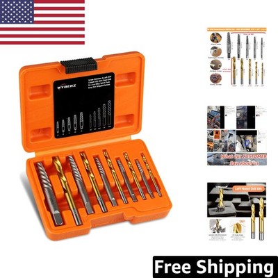 14-Piece Cobalt HSS Screw Extractor Set for Effortless Bolt Removal & Drilling