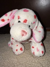 Ganz Webkinz Love Puppy Valentines Plush Stuffed Dog Heart Collectible HM131 EUC