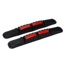 2Pcs Car Anti-Collision Patch Bumper Guard Strips, Auto Door Edge Guards, red