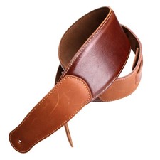 Genuine Leather Guitar Strap Stitched Leather Guitar Strap Comfortable