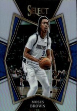 2021-22 Panini Select Moses Brown #177 Silver Prizms Dallas Mavericks 4B