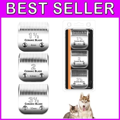 Detachable Ceramic Blades Set for Andis & Oster Clippers
