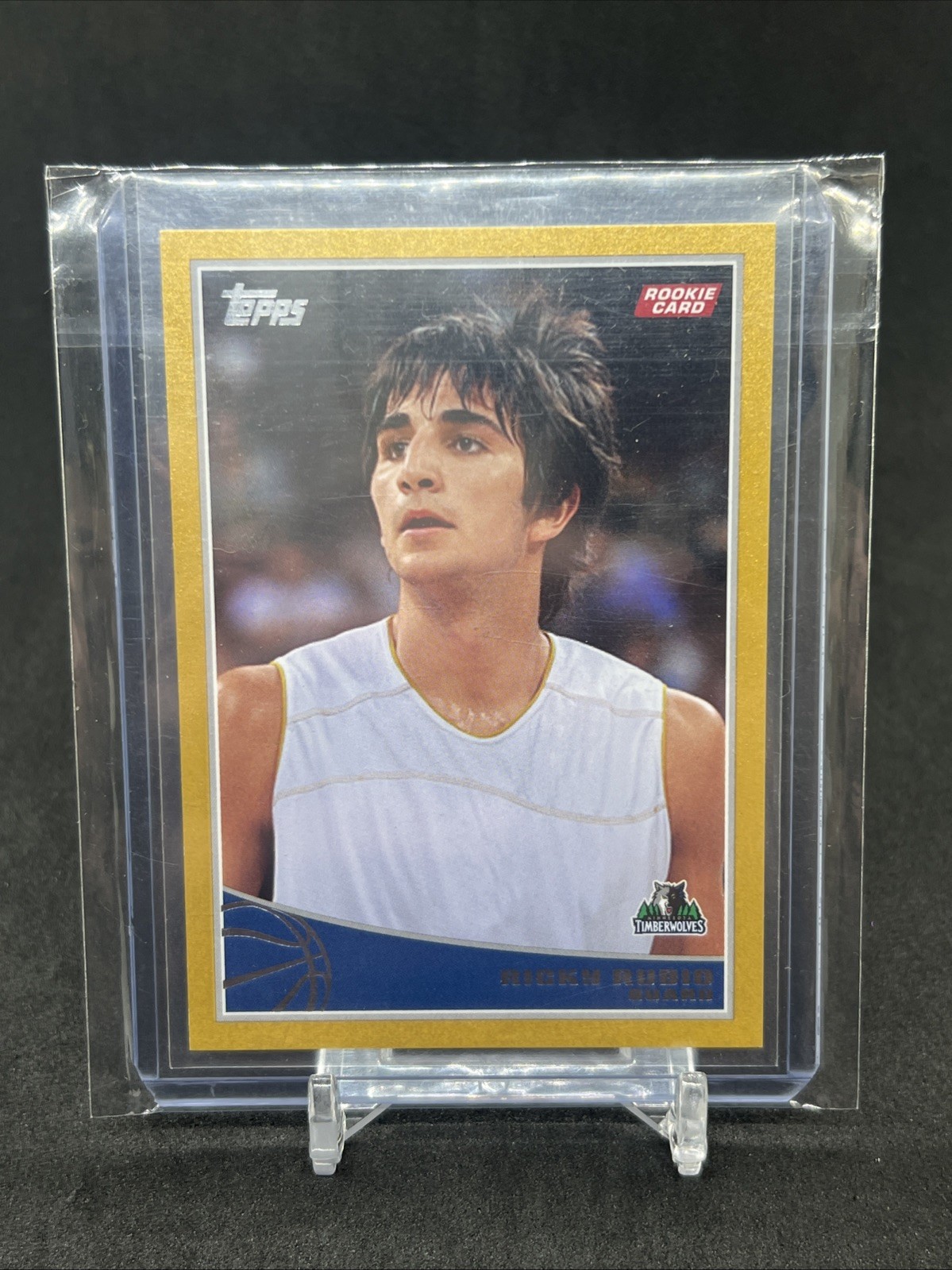 2009-10 Topps Ricky Rubio Gold Rookie RC 1849/2009 Timberwolves