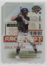 2024 Panini Prospect Edition Ticket Stub Holo Prizm 32/32 Cole Foster #94 13ql