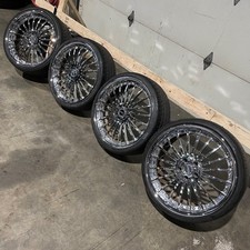 Vellano Vsp 20 Inch 3 Piece Chrome Wheels Set Of 4 Staggered