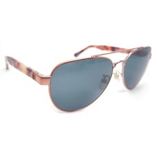 Tory Burch TY 6070 32738Z Rose Gold Tortoise Aviator Sunglasses Grey 57-14-140