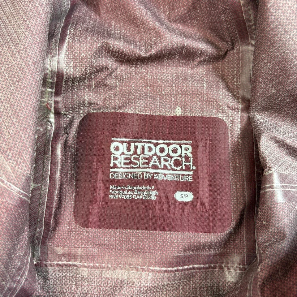 户外研究夹克男式小号 Pertex Shield 连帽轻便雨衣 — 第 3/4 张图片