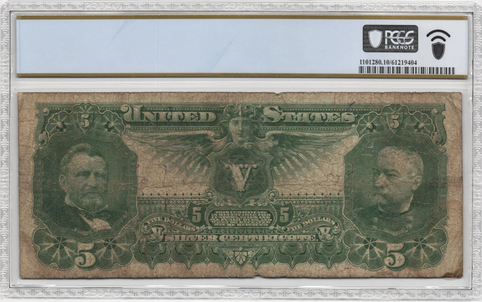 Fr.269 1896 Educational $5 Silver Certificate PCGS Very Good 10 - Image 2 of 2