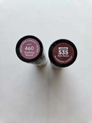 Two Revlon Lipsticks: 535 Rum Raisin And 460 Blushing Mauve