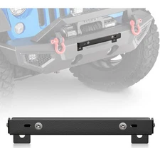 Universal Flip-Up Winch Mount Front License Plate Frame Compatible with 10"