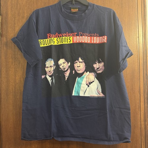 Vintage 90s Rolling Stones Voodoo Lounge 1994 Concert Tour Shirt - Brockum XL