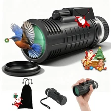 8X42 Monocular Telescope with Rangefinder Compass, BAK4 Prism FMC Lens, Small...