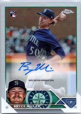 2023 Topps Chrome Update #AC-BMI Bryce Miller Autographs Refractor #/499