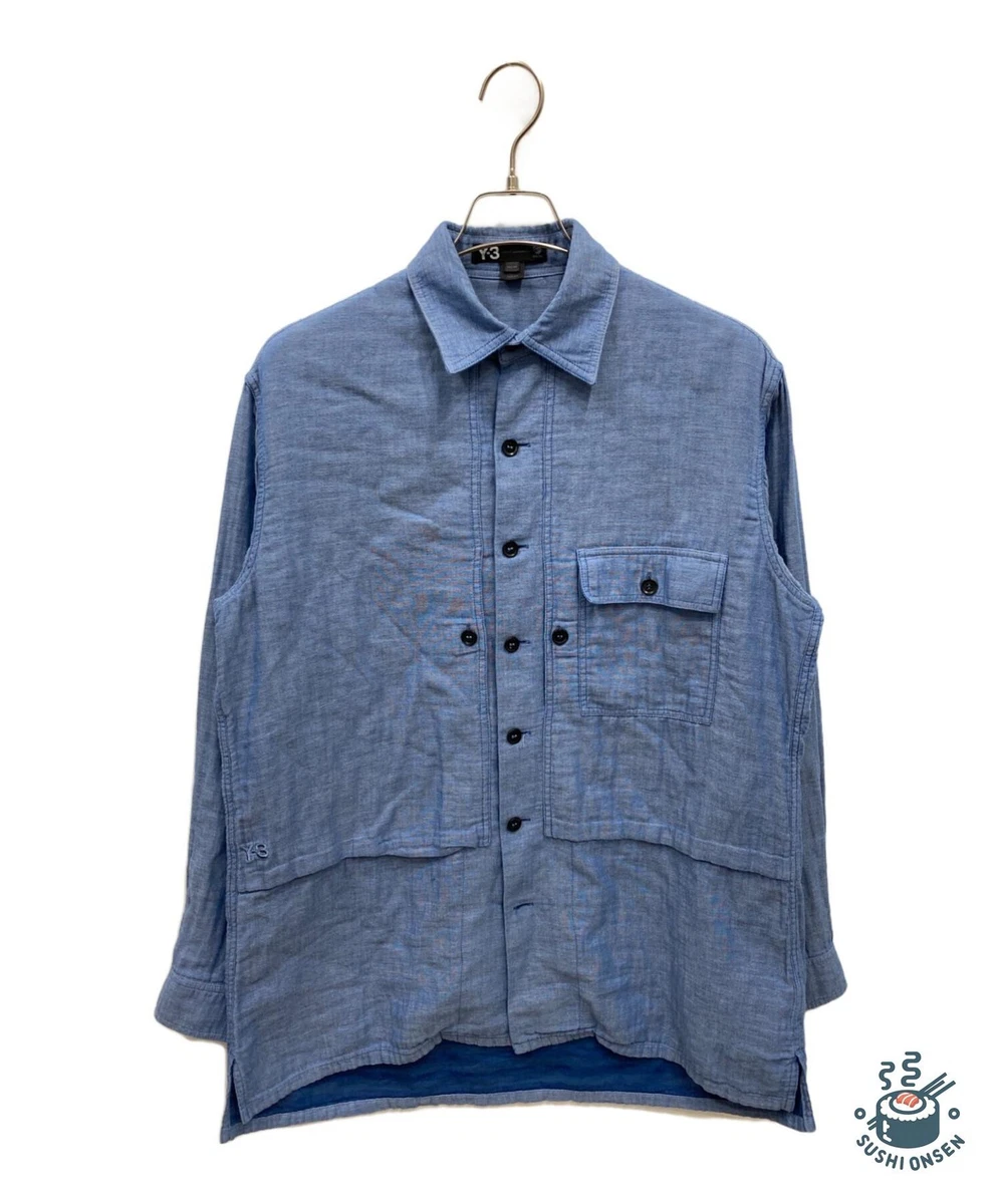 Y-3 Cotton Long Sleeve Casual Button-Down Shirts for Men for sale