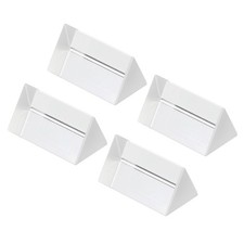 50mm/2 Inch Triangular Prism, 4 Pcs Glass Optical Rainbow Prism, Clear