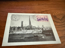 Carte maximum Premier Jour timbre N° 745 Rouen 1946