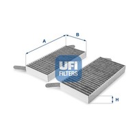 Innenraumfilter UFI 54.173.00 Aktivkohlefilter FüR Renault Laguna KT0 BT0 DT0 3