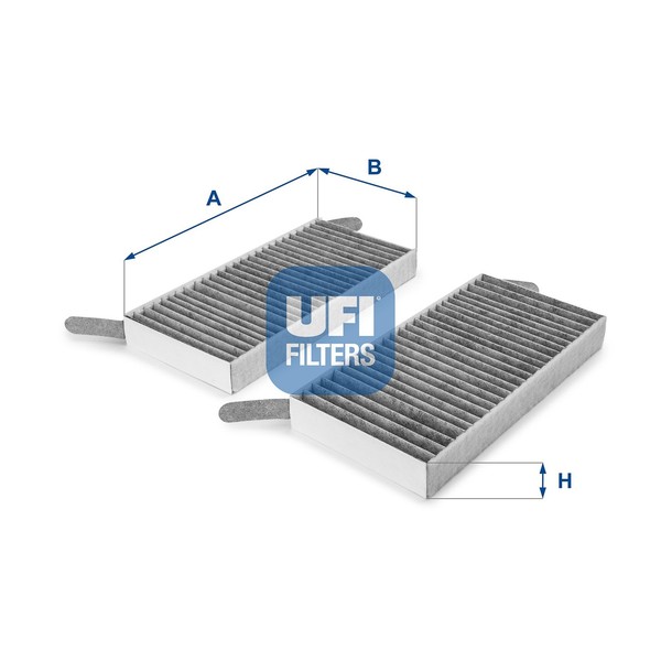 Innenraumfilter UFI 54.173.00 Aktivkohlefilter FüR Renault Laguna KT0 BT0 DT0 3-image