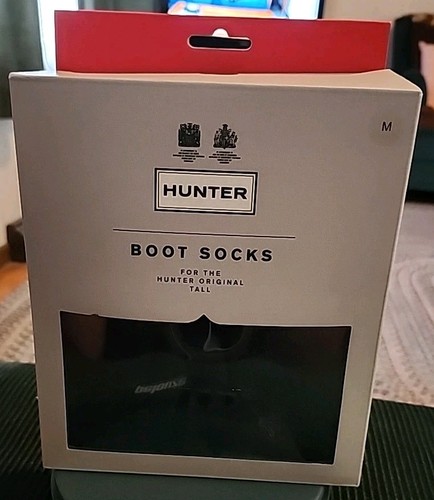 Hunter Stiefelsocken für The Hunter Original HOCH SoftFleece schwarz Medium W 5-7 NEU