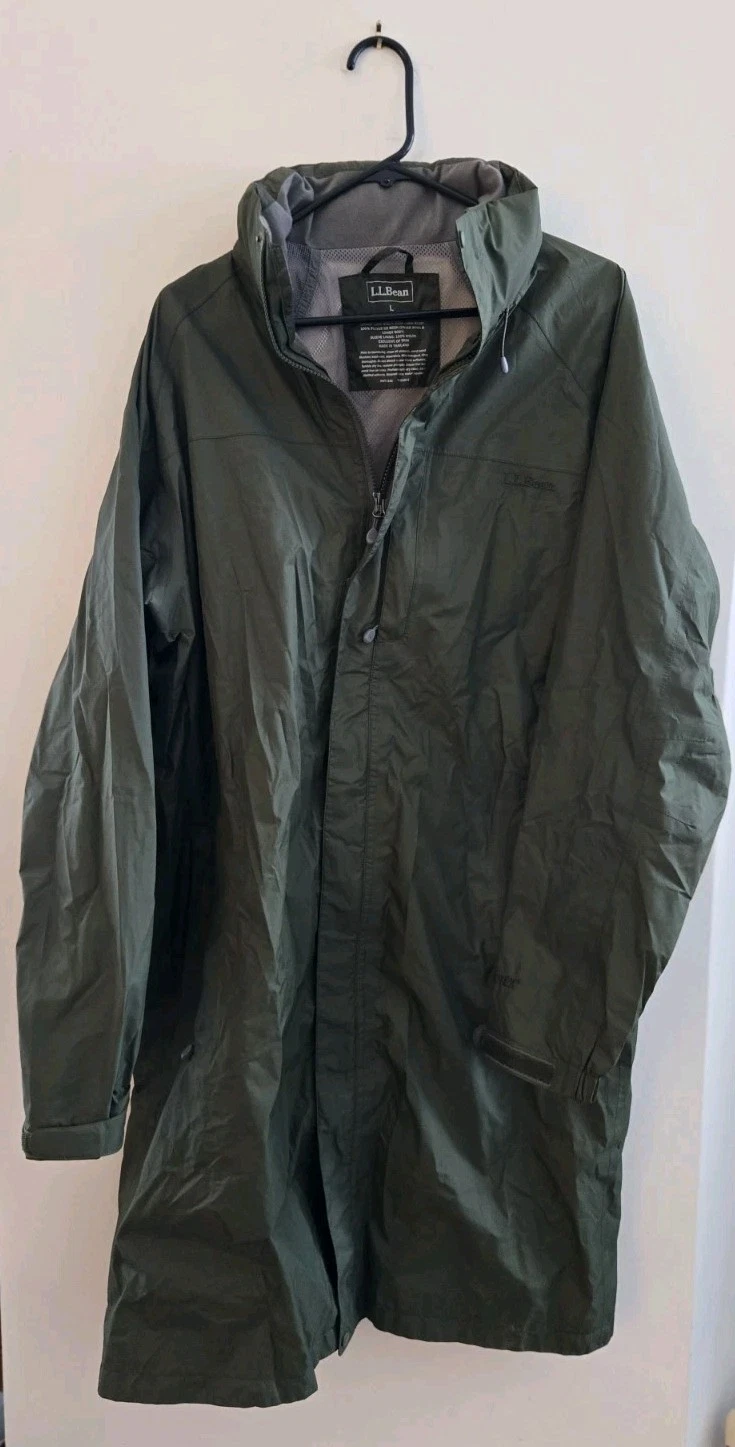 LL Bean Jacket Mens Large Regular Green Hood Long Jacket Insulated Nylon
Opens in a new window or ta