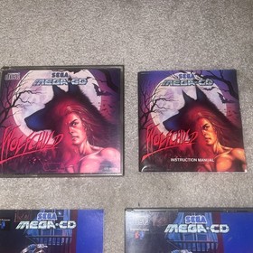 SEGA MEGA CD NIGHT TRAP ⭐⭐ BOXED COMPLETE  MANUAL RARE GAME ⭐⭐ & wolf child 