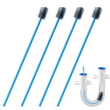 4 PCS Condensate Flexible Drain Brush, 15.7 in Nylon and PVC Drain Line Clean
