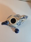 Unique Bunny Rabbit Teapot With Lid Flow Blue ? Chinese Porcelain — photo 7
